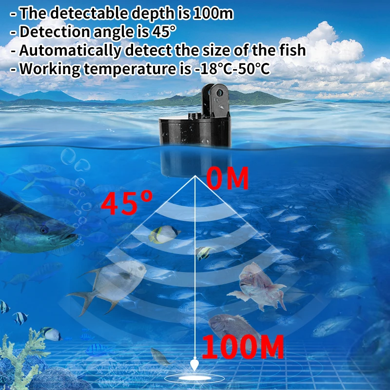 Alarm 100M Portable Sonar Fish - Fish Finder Portable 评论和价格