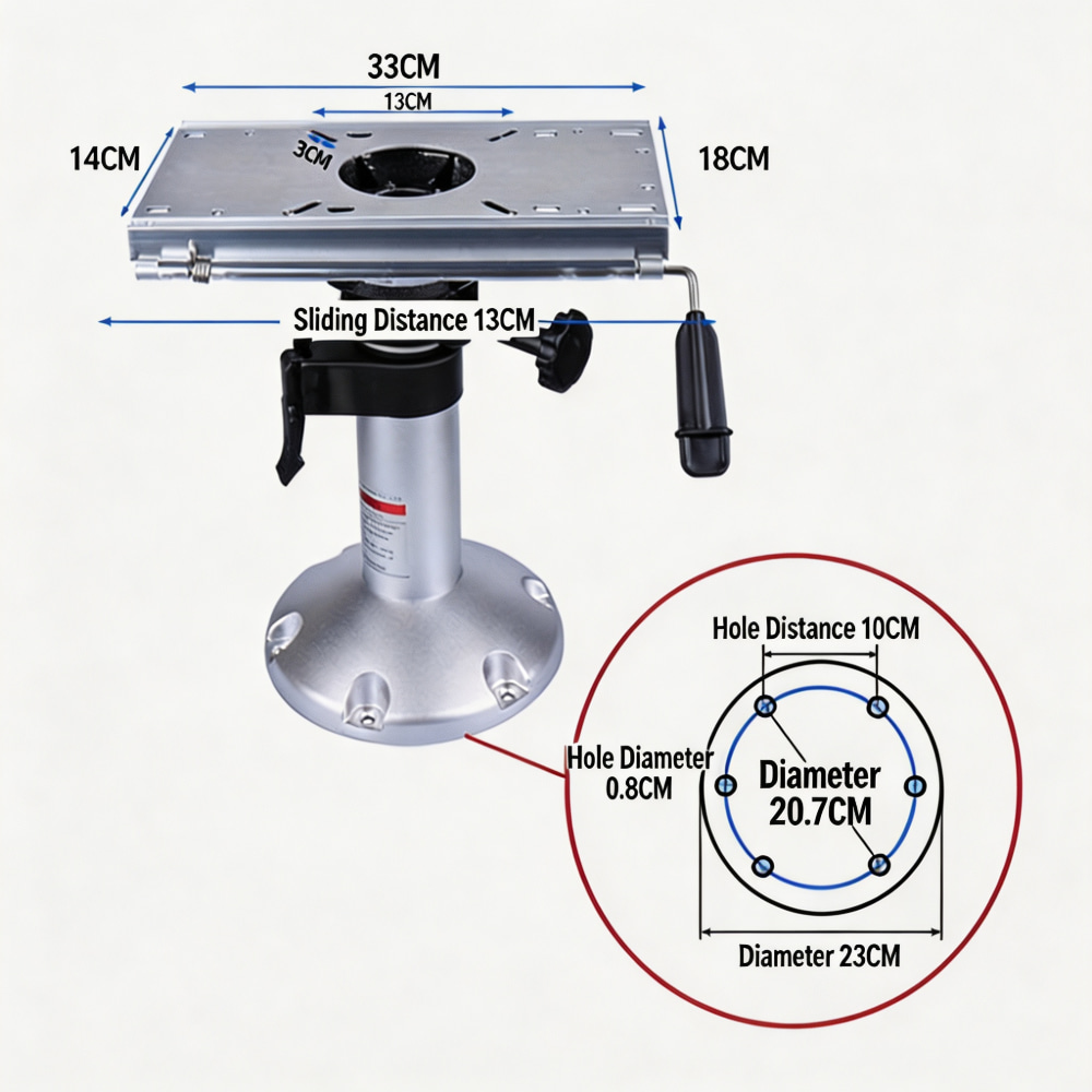 Aluminum Alloy Marine Seat Bas - Fishing Gps 评论和价格