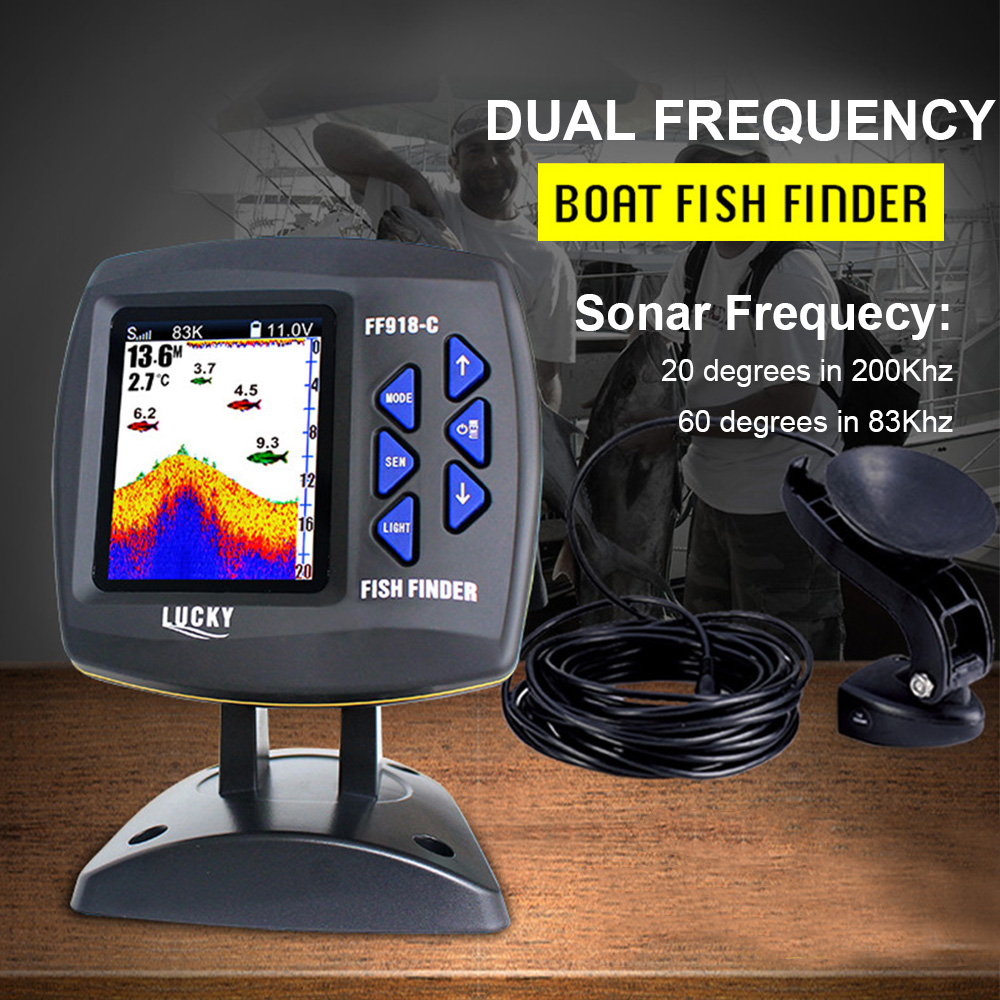 FF918-C100DS Color Screen Wire - Fishing Depth Finder 评论和价格